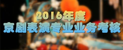 男人玩操女人小逼国家京剧院2016年度京剧表演专业业务考...